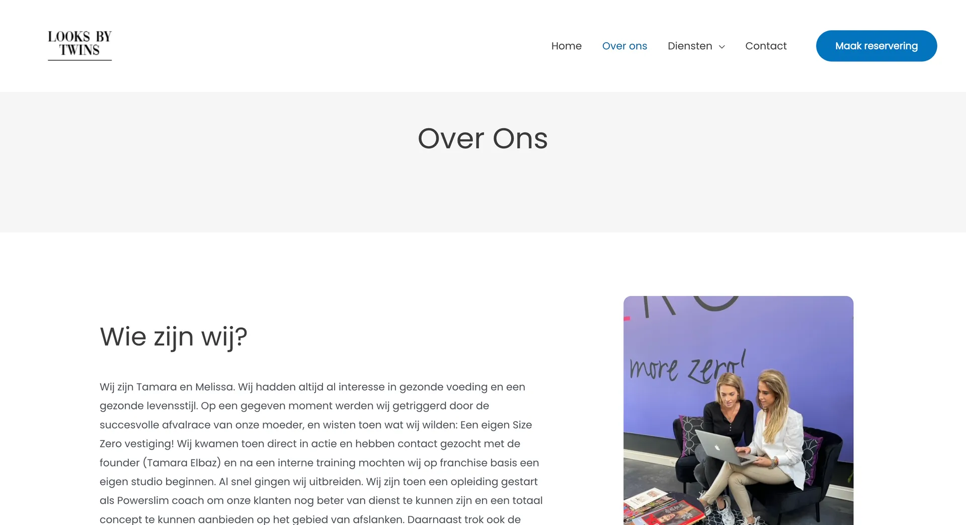 LooksByTwins website over | Strijx